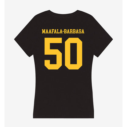 Wyoming - NCAA Football : Tanielu Maafala-Barbasa - Women's V-Neck T-Shirt-1