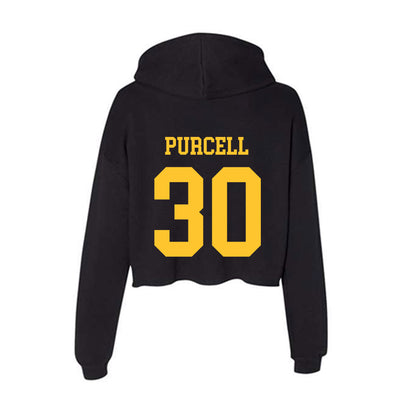Wyoming - NCAA Football : Lafai Purcell - Women's Crop Fleece Hoodie-1