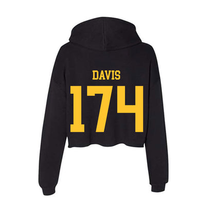Wyoming - NCAA Wrestling : Riley Davis - Women's Crop Fleece Hoodie-1