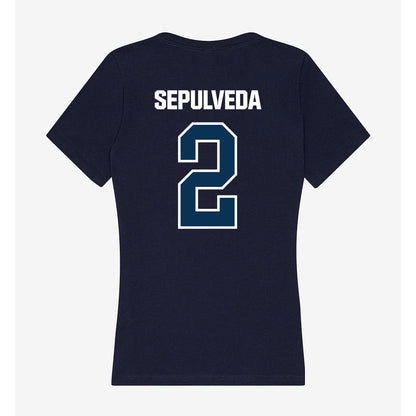 Old Dominion - NCAA Women's Basketball : Vanessa Rae Sepulveda - Classic Shersey Women's V-Neck T-Shirt-1