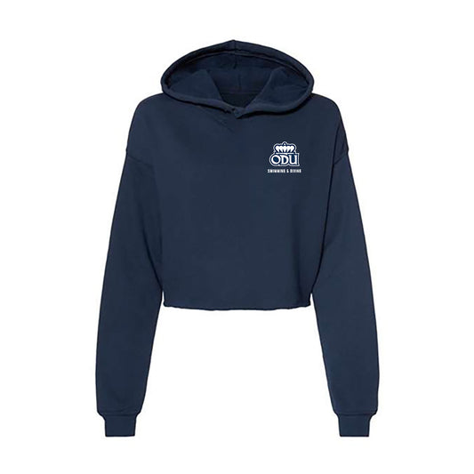Old Dominion - NCAA Men's Swimming & Diving : Ian Noffsinger - Women's Crop Fleece Hoodie-0