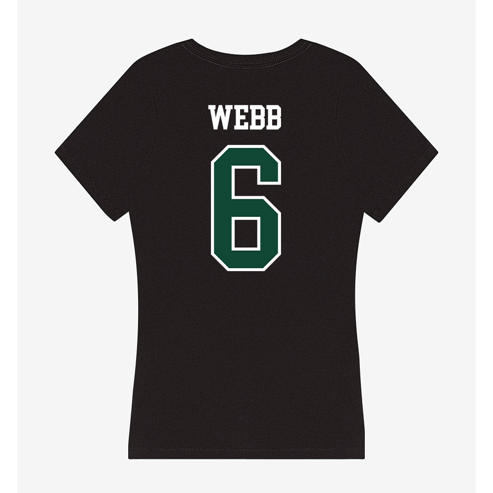 Hawaii - NCAA Women's Basketball : Kyra Webb - Women's V-Neck T-Shirt-1