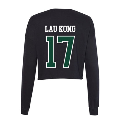 Hawaii - NCAA Baseball : Mana Lau Kong - Women's Cropped Crew Fleece-1