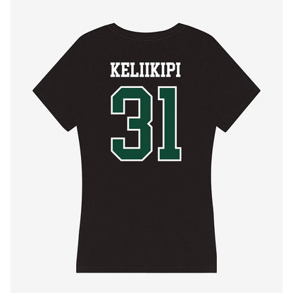 Hawaii - NCAA Football : Tryton Keliikipi - Women's V-Neck T-Shirt-1