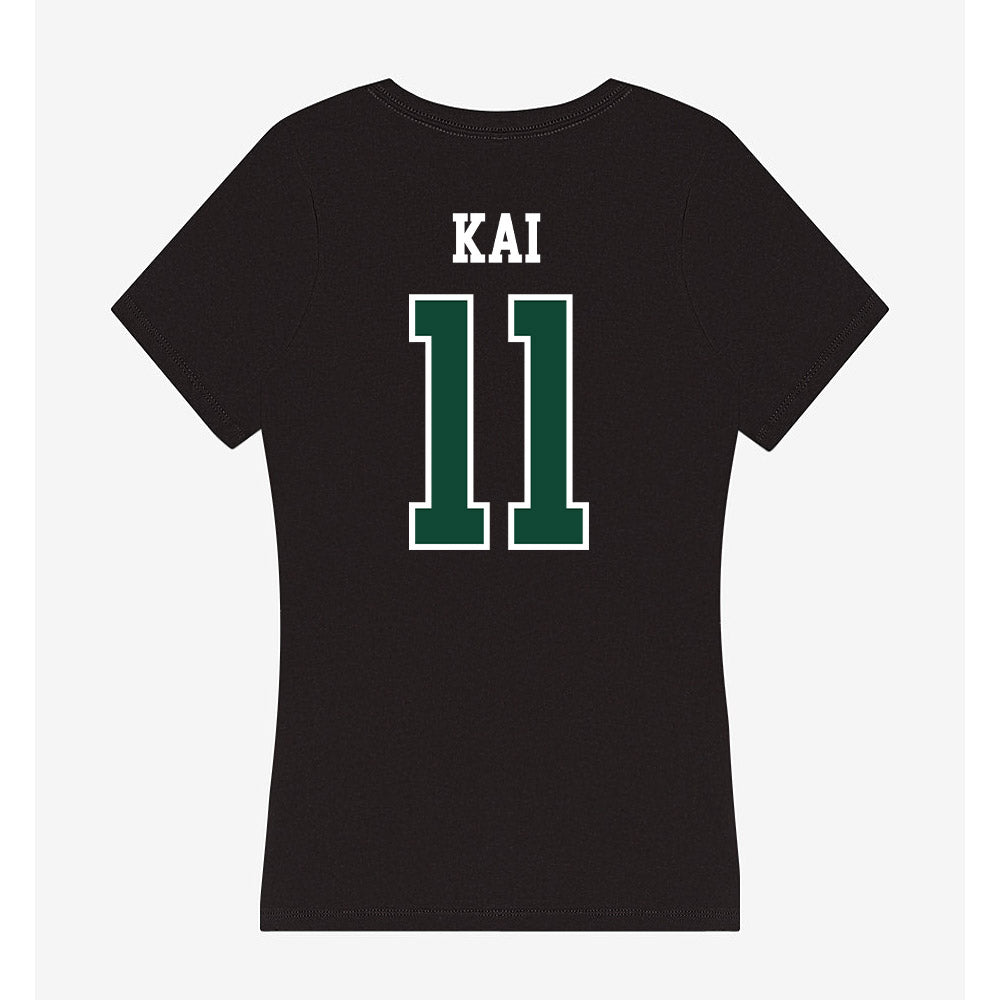 Hawaii - NCAA Softball : Keely Kai - Women's V-Neck T-Shirt-1