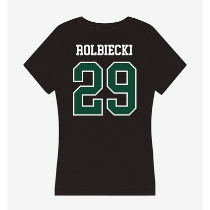 Hawaii - NCAA Baseball : Evan Rolbiecki - Women's V-Neck T-Shirt-1