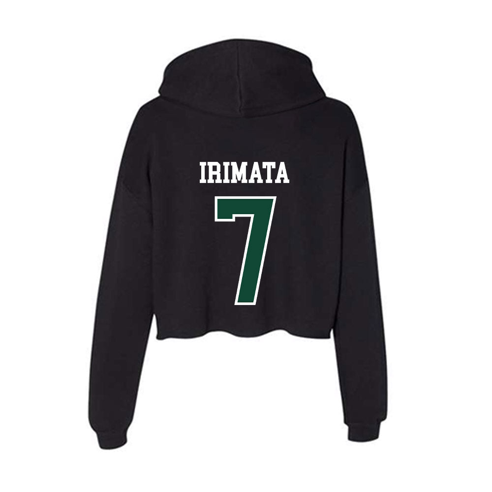 Hawaii - NCAA Softball : Taryn Irimata - Women's Crop Fleece Hoodie-1
