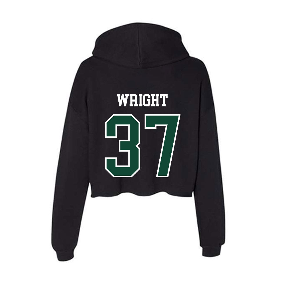Hawaii - NCAA Baseball : Gabe Wright - Women's Crop Fleece Hoodie-1