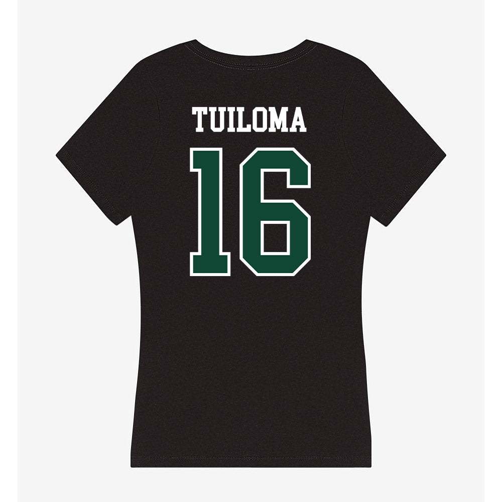 Hawaii - NCAA Softball : Kayara Tuiloma - Women's V-Neck T-Shirt-1