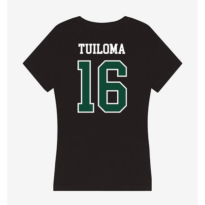 Hawaii - NCAA Softball : Kayara Tuiloma - Women's V-Neck T-Shirt-1