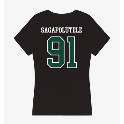 Hawaii - NCAA Football : Joshua sagapolutele - Classic Shersey Women's V-Neck T-Shirt-1