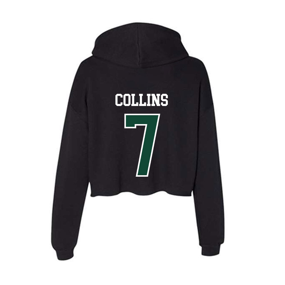 Hawaii - NCAA Women's Basketball : Ella Collins - Women's Crop Fleece Hoodie-1