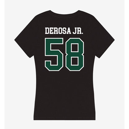 Hawaii - NCAA Football : Denaris Derosa Jr. - Women's V-Neck T-Shirt-1