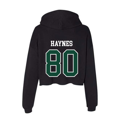 Hawaii - NCAA Football : Robert Haynes - Women's Crop Fleece Hoodie-1