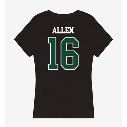 Hawaii - NCAA Football : Zion Allen - Women's V-Neck T-Shirt-1