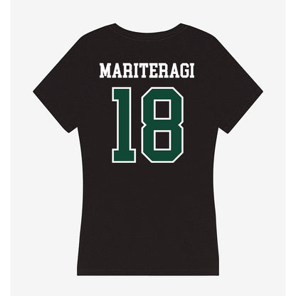 Hawaii - NCAA Football : Zaden Mariteragi - Women's V-Neck T-Shirt-1