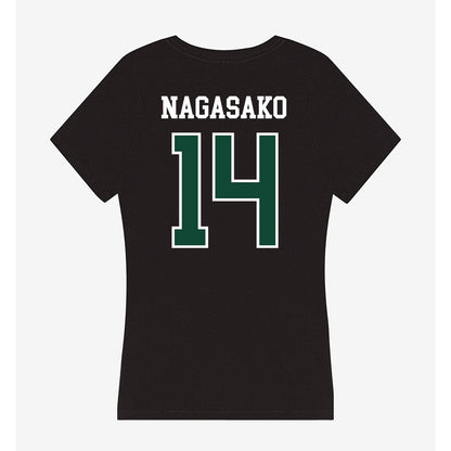 Hawaii - NCAA Softball : Bailey Nagasako - Women's V-Neck T-Shirt-1