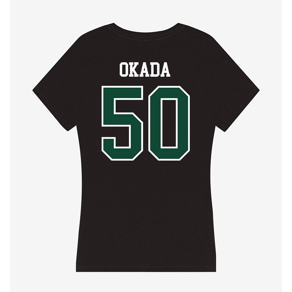 Hawaii - NCAA Baseball : Caleb Okada - Women's V-Neck T-Shirt-1