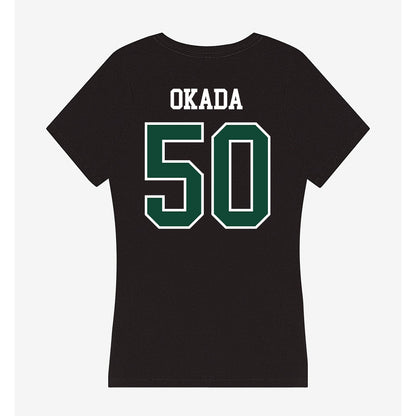 Hawaii - NCAA Baseball : Caleb Okada - Women's V-Neck T-Shirt-1
