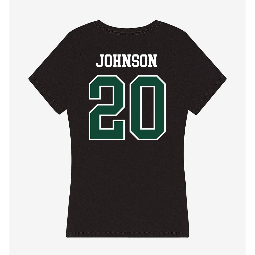 Hawaii - NCAA Men's Basketball : Isaac Johnson - Women's V-Neck T-Shirt-1