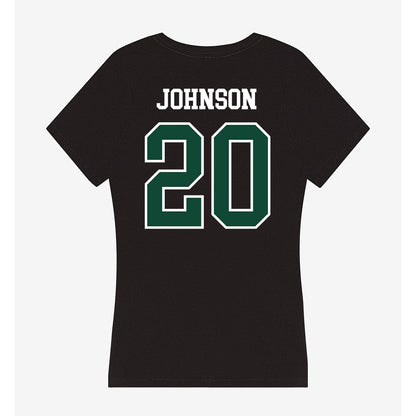 Hawaii - NCAA Men's Basketball : Isaac Johnson - Women's V-Neck T-Shirt-1