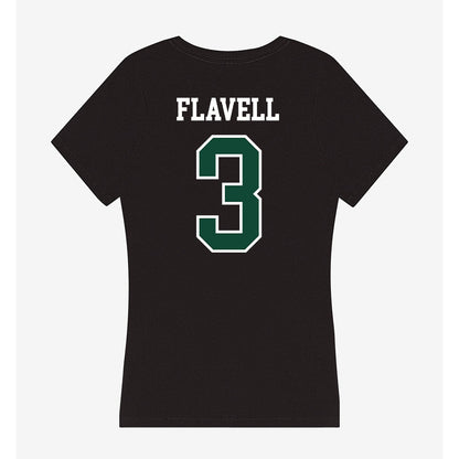 Hawaii - NCAA Women's Basketball : Bailey Flavell - Women's V-Neck T-Shirt-1