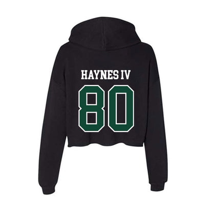 Hawaii - NCAA Football : Robert Haynes IV - Classic Shersey Women's Crop Fleece Hooded Sweatshirt-1