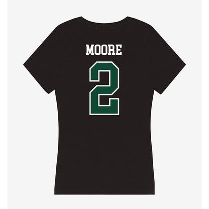 Hawaii - NCAA Football : Kona Moore - Women's V-Neck T-Shirt-1