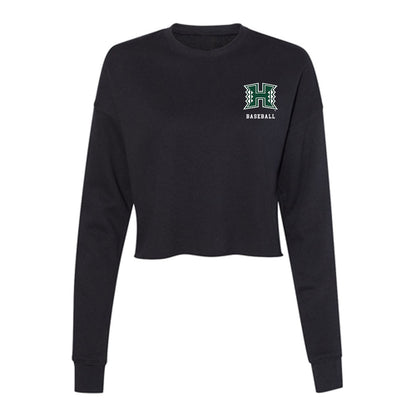 Hawaii - NCAA Baseball : Christian Hoffman - Women's Cropped Crew Fleece-0