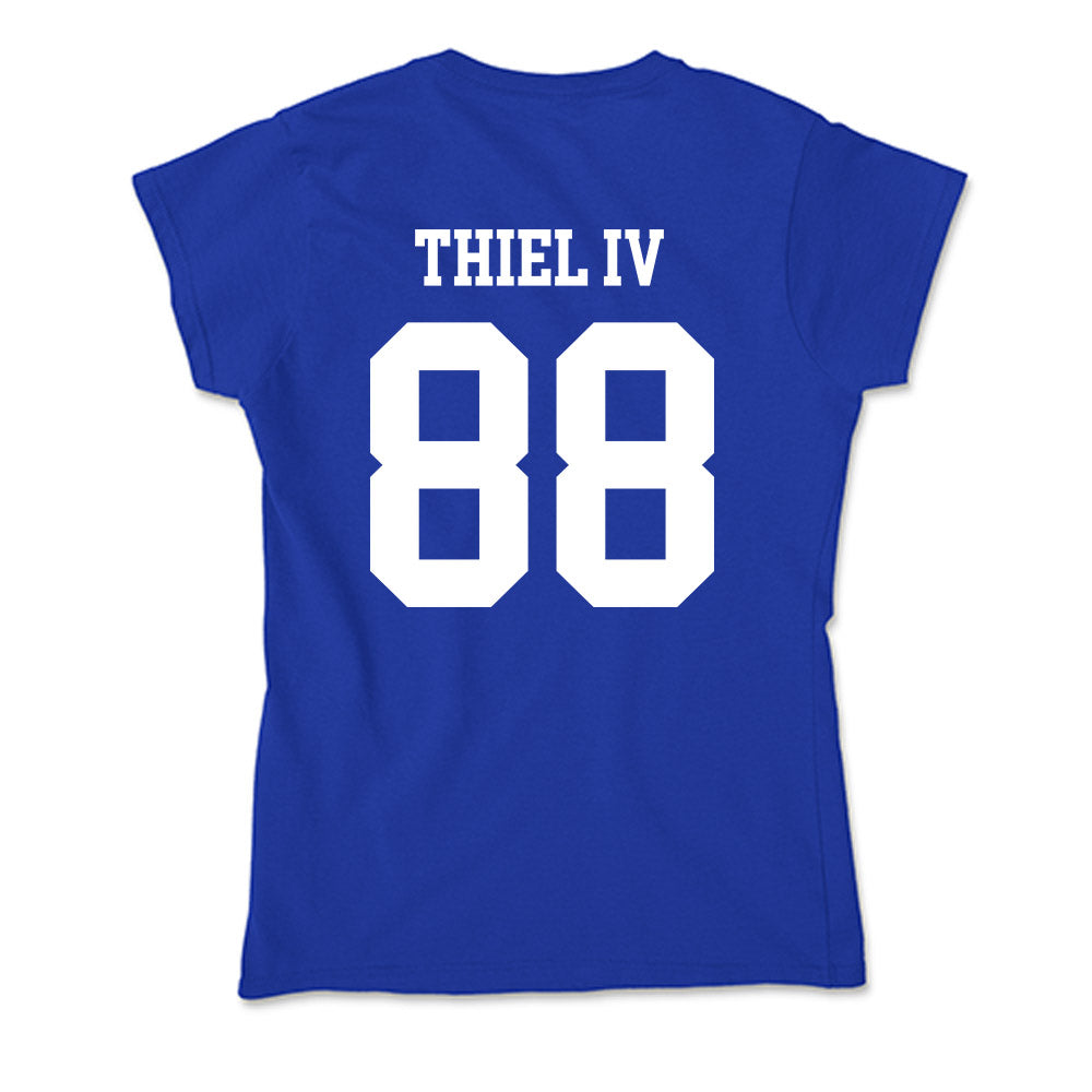LA Tech - NCAA Football : Johnnie Thiel IV - Soft Style Women’s T-Shirt-1