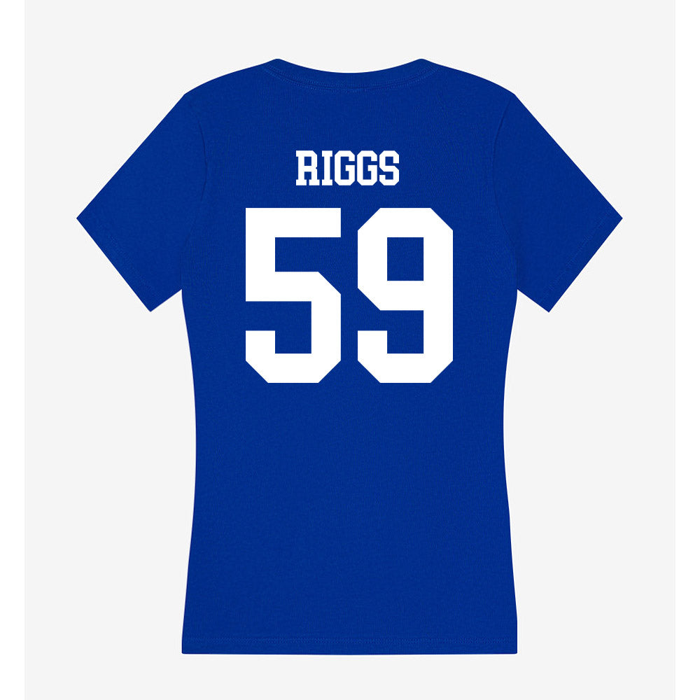 LA Tech - NCAA Football : Jake Riggs - Women's V-Neck T-Shirt-1