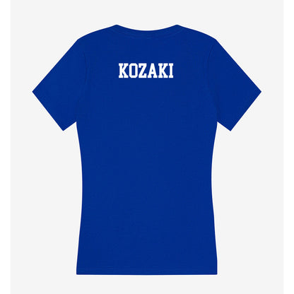 LA Tech - NCAA Women's Tennis : Mio Kozaki - Women's V-Neck T-Shirt-1