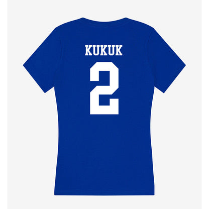 LA Tech - NCAA Football : Trey Kukuk - Women's V-Neck T-Shirt-1