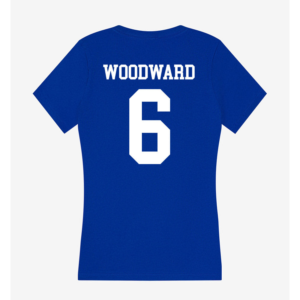 LA Tech - NCAA Women's Soccer : Charlotte Woodward - Women's V-Neck T-Shirt-1