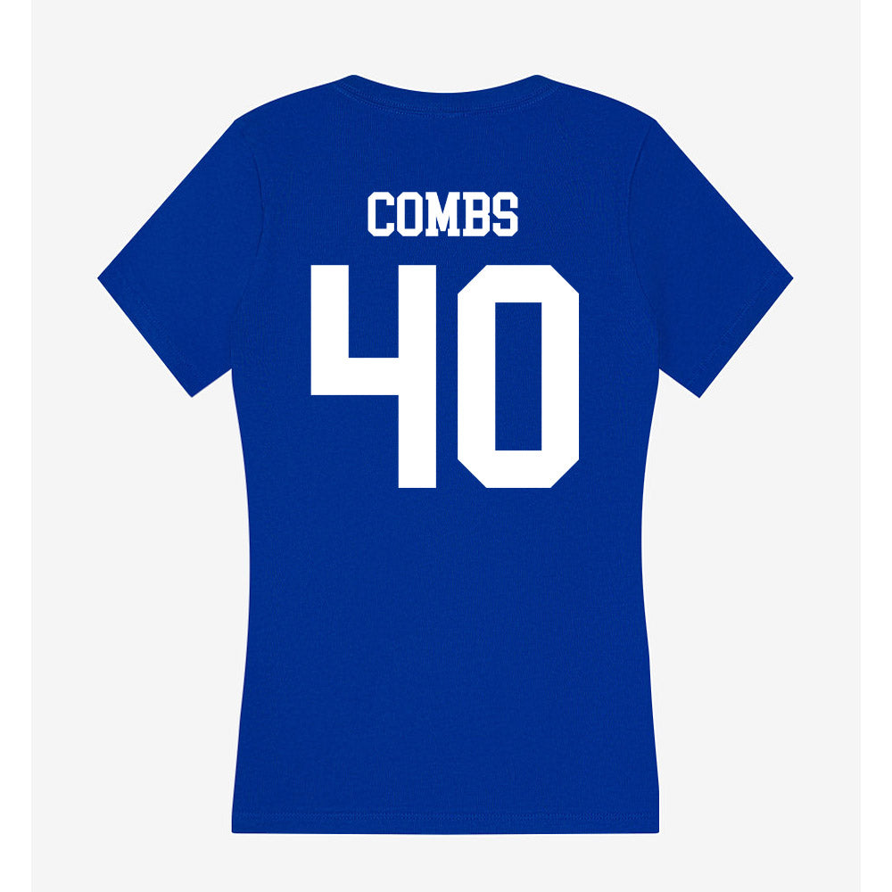 LA Tech - NCAA Football : Ayden Combs - Women's V-Neck T-Shirt-1
