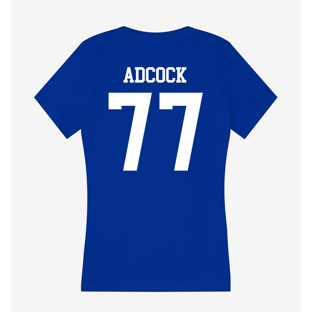 LA Tech - NCAA Football : Aric Adcock - Women's V-Neck T-Shirt-1