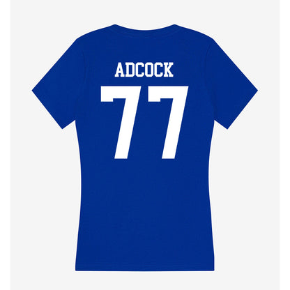 LA Tech - NCAA Football : Aric Adcock - Women's V-Neck T-Shirt-1