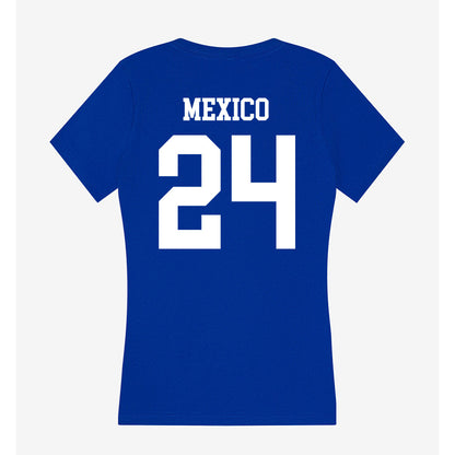 LA Tech - NCAA Baseball : Sebastian Mexico - Women's V-Neck T-Shirt-1