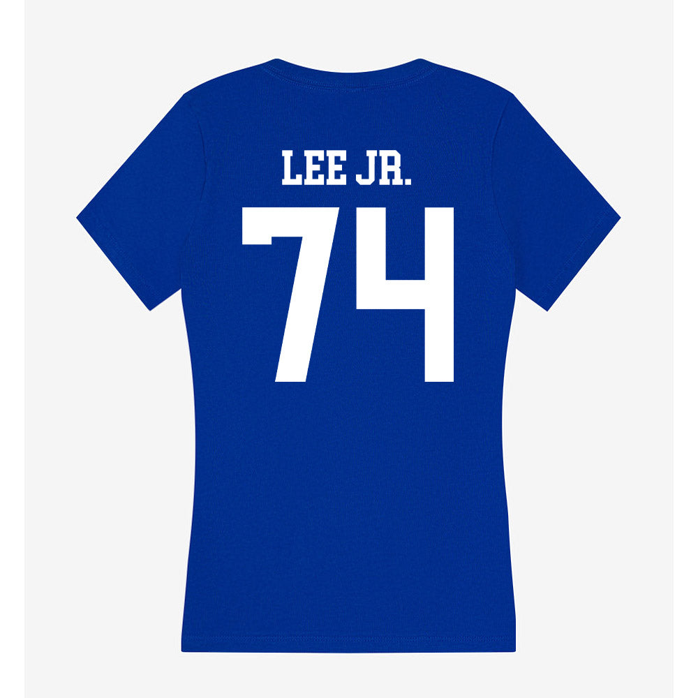 LA Tech - NCAA Football : Jamon Lee Jr. - Women's V-Neck T-Shirt-1