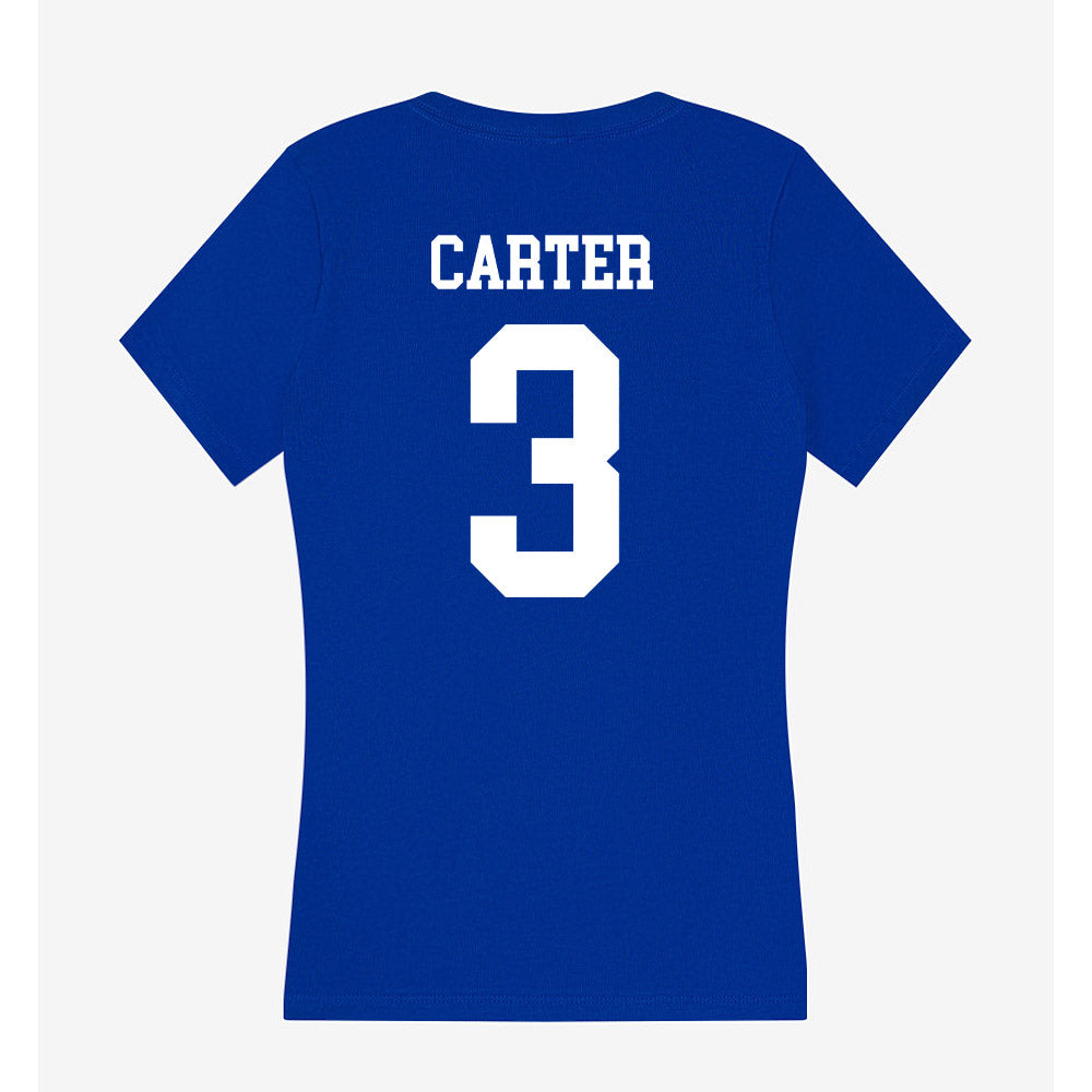 LA Tech - NCAA Football : Kameron Carter - Women's V-Neck T-Shirt-1
