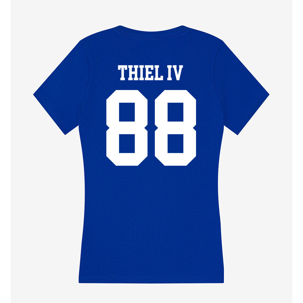 LA Tech - NCAA Football : Johnnie Thiel IV - Women's V-Neck T-Shirt-1