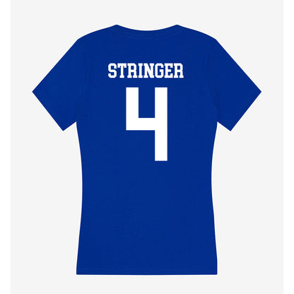 LA Tech - NCAA Softball : Maddy Stringer - Women's V-Neck T-Shirt-1