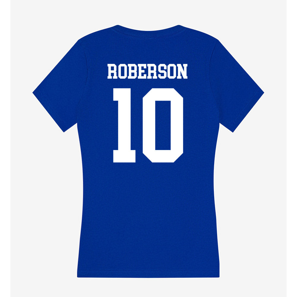LA Tech - NCAA Baseball : Brooks Roberson - Women's V-Neck T-Shirt-1