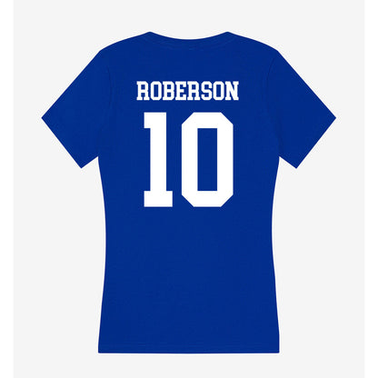 LA Tech - NCAA Baseball : Brooks Roberson - Women's V-Neck T-Shirt-1