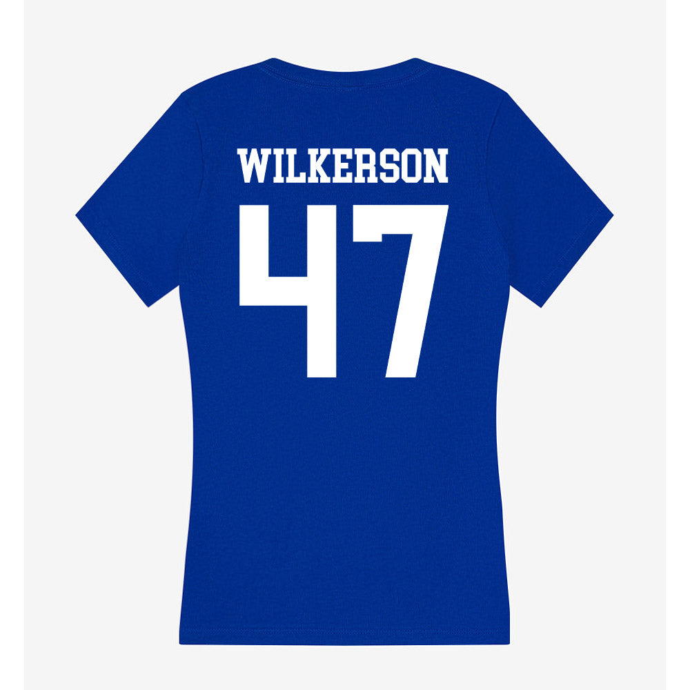 LA Tech - NCAA Football : Jay Wilkerson - Women's V-Neck T-Shirt-1