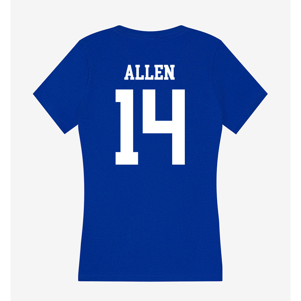 LA Tech - NCAA Men's Basketball : Will Allen - Women's V-Neck T-Shirt-1