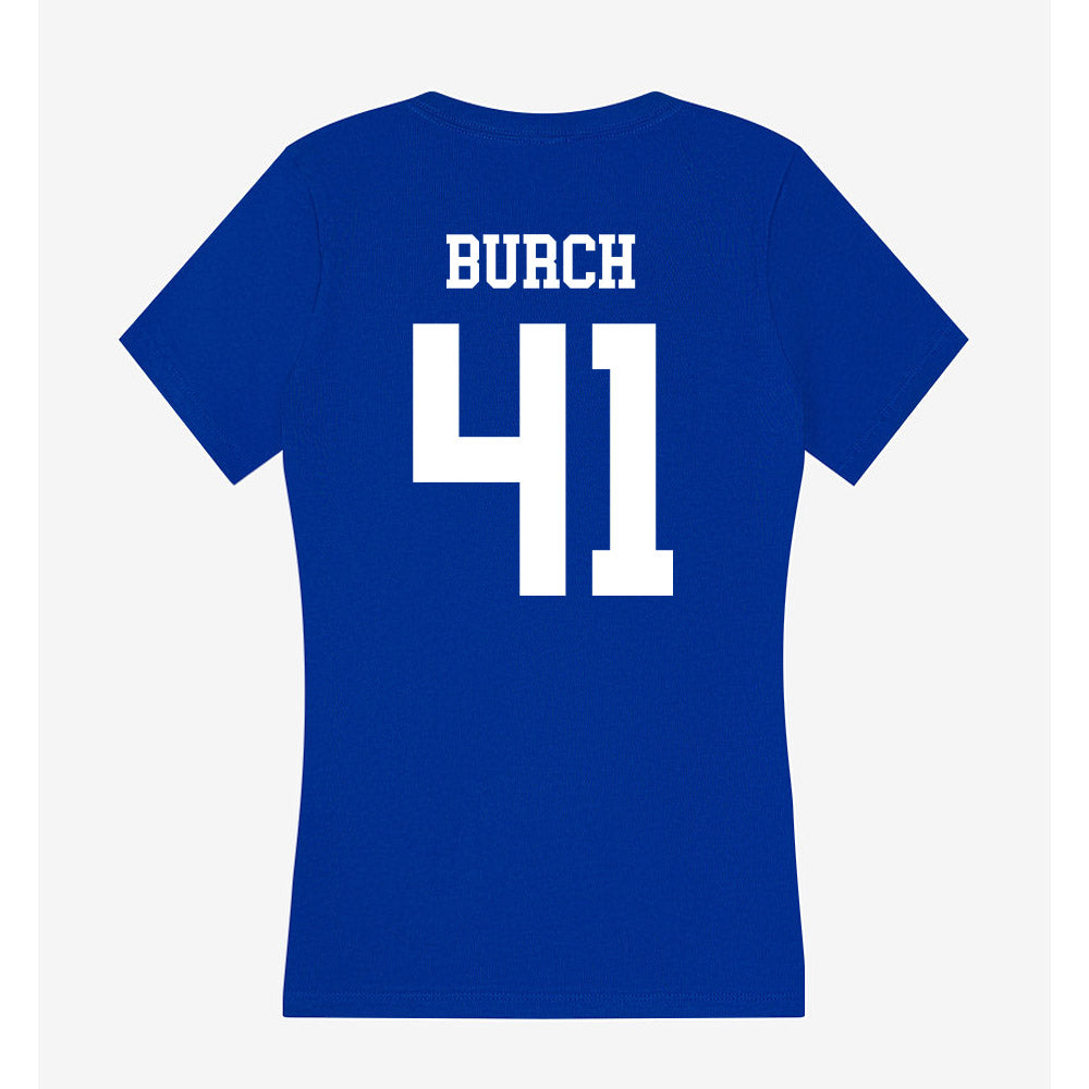 LA Tech - NCAA Football : Ean Burch - Women's V-Neck T-Shirt-1