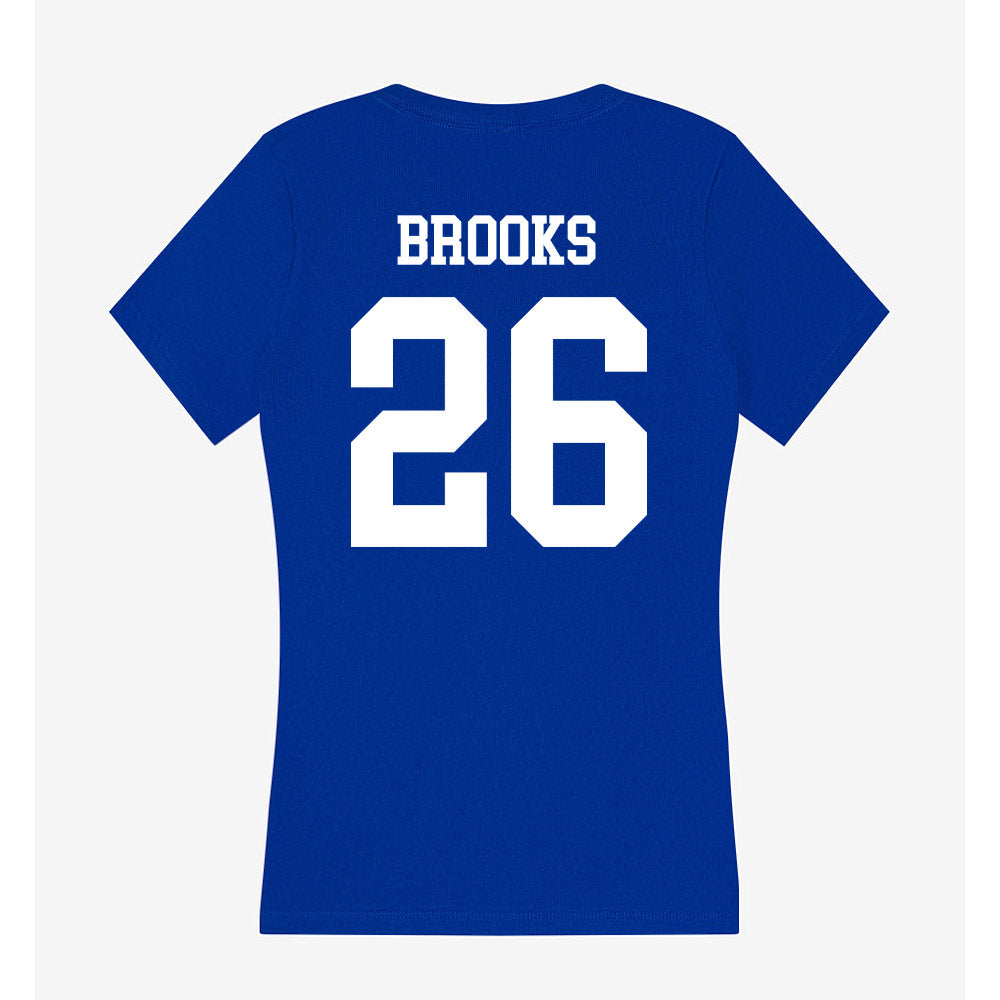 LA Tech - NCAA Football : Dylone Brooks - Women's V-Neck T-Shirt-1