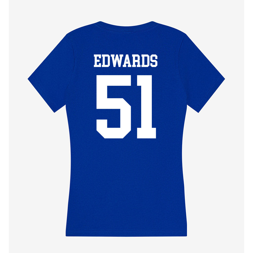 LA Tech - NCAA Football : Amery Edwards - Women's V-Neck T-Shirt-1