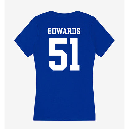 LA Tech - NCAA Football : Amery Edwards - Women's V-Neck T-Shirt-1